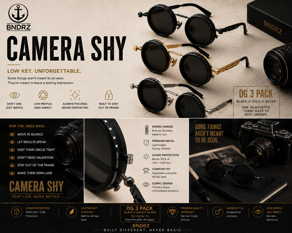"THE CAMERA SHY" - OG 3pack